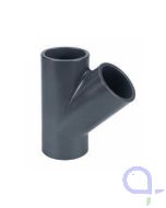 PVC T-Stück - Y-Stück 45 Grad 63 mm 