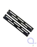Haltebügel gerade für LED-Leuchte, für Hybridleuchte Aquatic Life in Standardbreite, schwarz, Paar (PL-1658) 