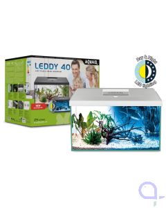 AquaEl Leddy DAY & NIGHT Aquarium Set 40 in weiß oder schwarz